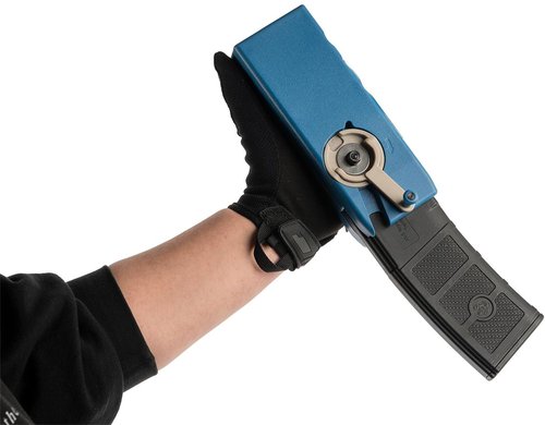 Evike Airsoft - EMG Odin Innovations Sidewinder Speed Loader with Sound-Dampening Buffer (Color: Drama-Free Blue Special Edition) - (PID: 78850)
