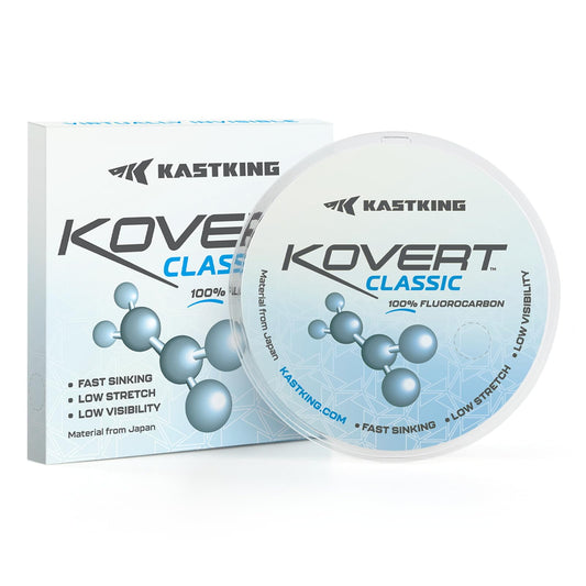 KastKing Kovert Classic Fluorocarbon Fishing Line, 10LB 50Yd
