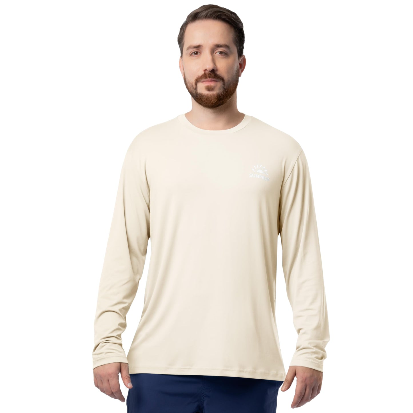 ColdPruf Men's Sunpruf Long Sleeve Performance Sun Protection UPF 30 T-Shirt, Sand Dune, Large