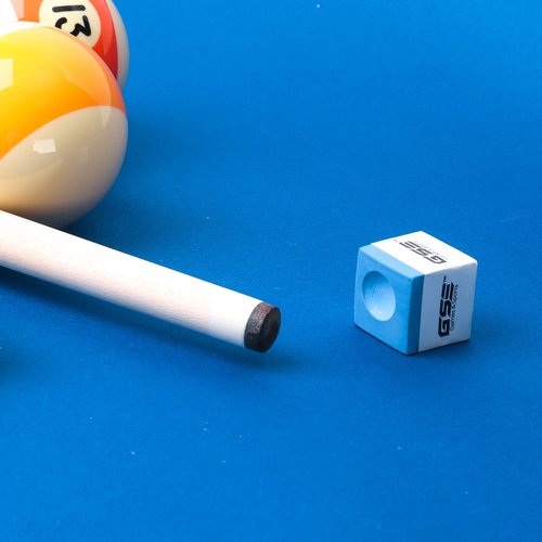 GSE Games & Sports Expert 12-Pack Billiard/Pool Cue Chalks, Billiard Pool Table Accessories for Home/Tournament Use (Blue)