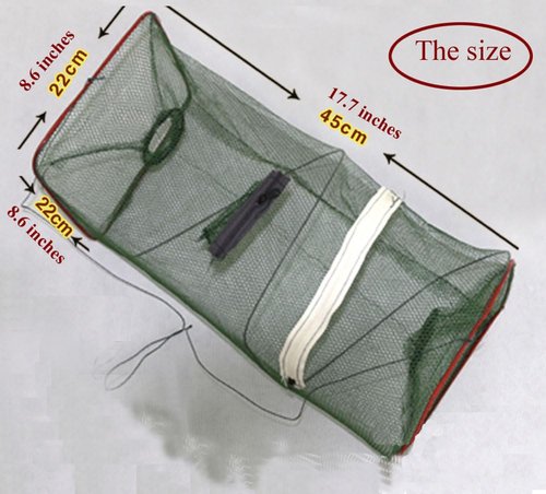 FASPLORE 2 Pcs Collapsible Fishing Bait Trap Nets