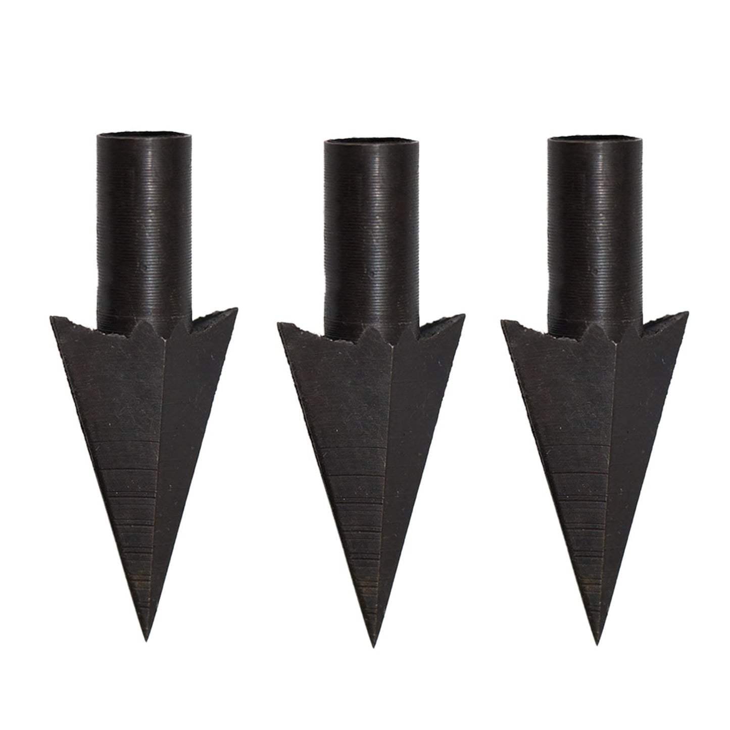 Kangnice 6Pcs Tip Broadheads Traditional Metal Archerys Arrowheads Head Point Tip for Wood and