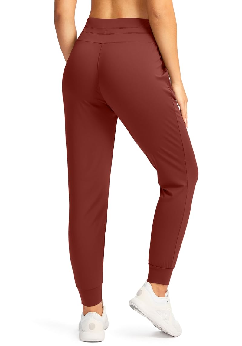 Savannah Large G Gradual Women's Joggers with Zip Pockets, High Waist Athletic Sweatpants