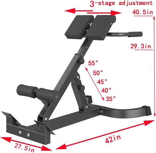 Multi functional folding Roman chair, height adjustable Roman stool, fitness bench, back exercise equipment, fitness equipment