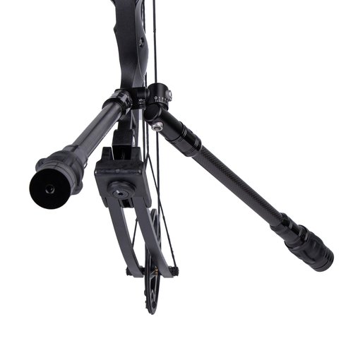 GQT Archery Bow Stabilizer for Compound Bow, Carbon Fiber Bow Balance Bar, Damping System and Weights Kit, 6 in