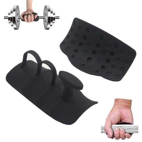 JIUANODD 2025 Upgrade Rypt Grip for Weight Lifting Fingerless Workout Gloves for Men Women, Gryp Weight Grip with Anti-Slip and Sweat-Proof for Gym Grips Training and Exercise - (2 PCS, Black)