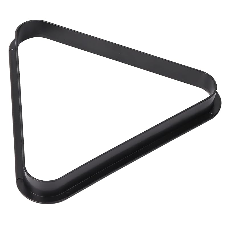 GSE 8-Ball Triangle Rack / 9-Ball Diamond Pool Ball Rack – Black Plastic