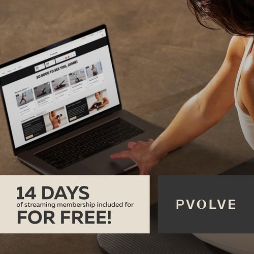 Pvolve Precision Mat - Home Workout Equipment, 4.6’ x 4’ x 2.2mm Rubber Mat for Home Gym, Cardio, Fitness, Designed To Be Used with The Pvolve Functional Fitness Method
