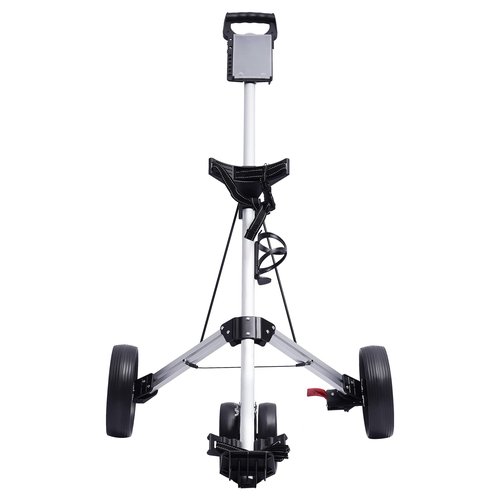 Jiabailie ZH-A028 Lightweight Golf Push Cart, 3 Wheels Folding Golf Push Cart Golf Trolley with Cup Holder, Portable Quick Open Fold Golf Push Cart for Golf Clubs and Golf Bag