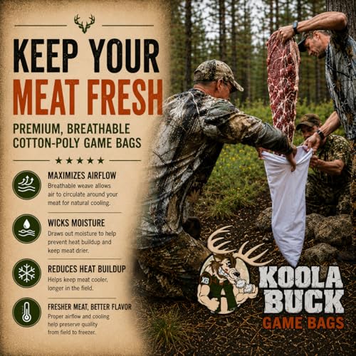 Synthetic Game Bags for Hunting | Ultra-Light 5 Pack Deer Qtr Bags
