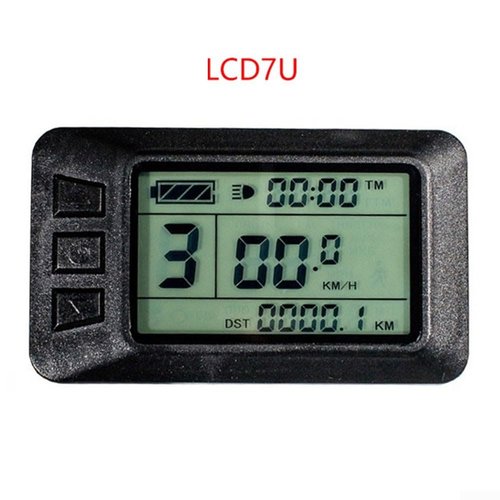 Electric Bike LCD Display Meter, E-Bike Display Meter Control Panel With 5-pin Waterproof USB Interface Kit For KT-LCD7 USB Display Meter Cycling Panel