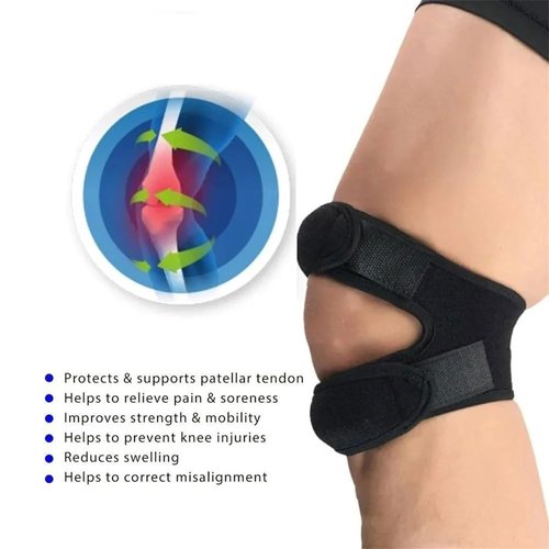 Grunsguru,Grunsguru Knee Stabilizer,Grunsguru Stabilizer Knee Brace for Men Women(Black)