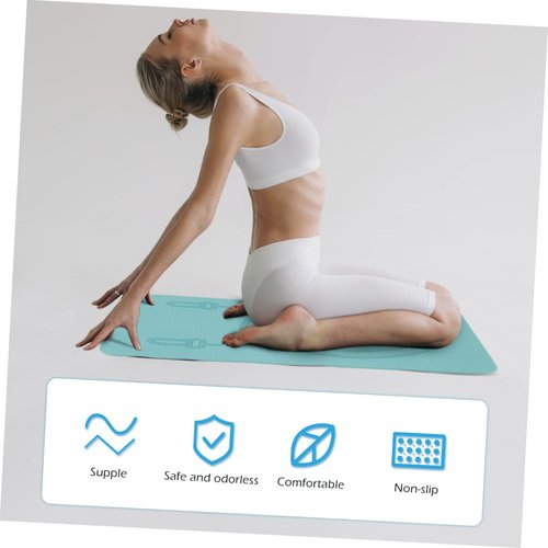 BESPORTBLE Sports Skipping Mat Non- Tpe Portable Workout Mat for Exercise Shockproof and Sweat-absorbing for Jump Rope Training and Home Fitness Activities