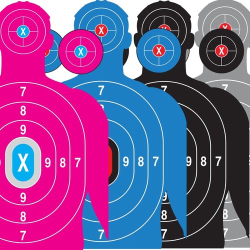 Heavy Duty Shooting Targets for Shooting Range - Indoors & Outdoor Targets for Gun Range and Pistol Shooting - Handgun Accessories, 20