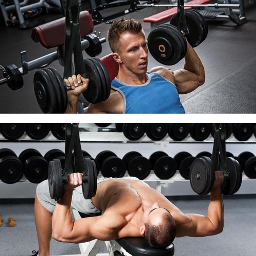 J Bryant Adjustable Dumbbell Spotter Straps – Heavy Duty Weight Lifting, 220LB Capacity Per Strap, 5 Quick-Adjust Positioning Points, Compatible with Squat Racks & Pull-Up Bars for Home & Gym