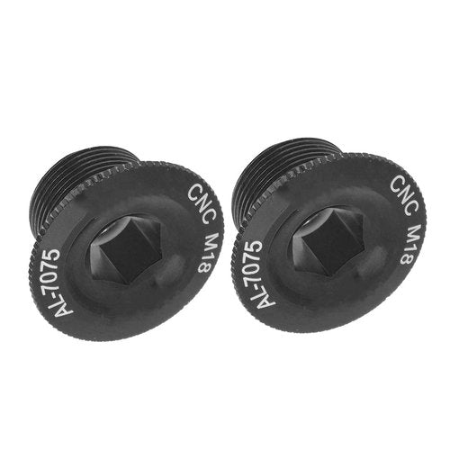 POCREATION Crank Arm Bolts, Mountain Aluminum Alloy Screw Fixing, Crankset Fixation for Prowheel Hollow Integrated Crankset (Black)