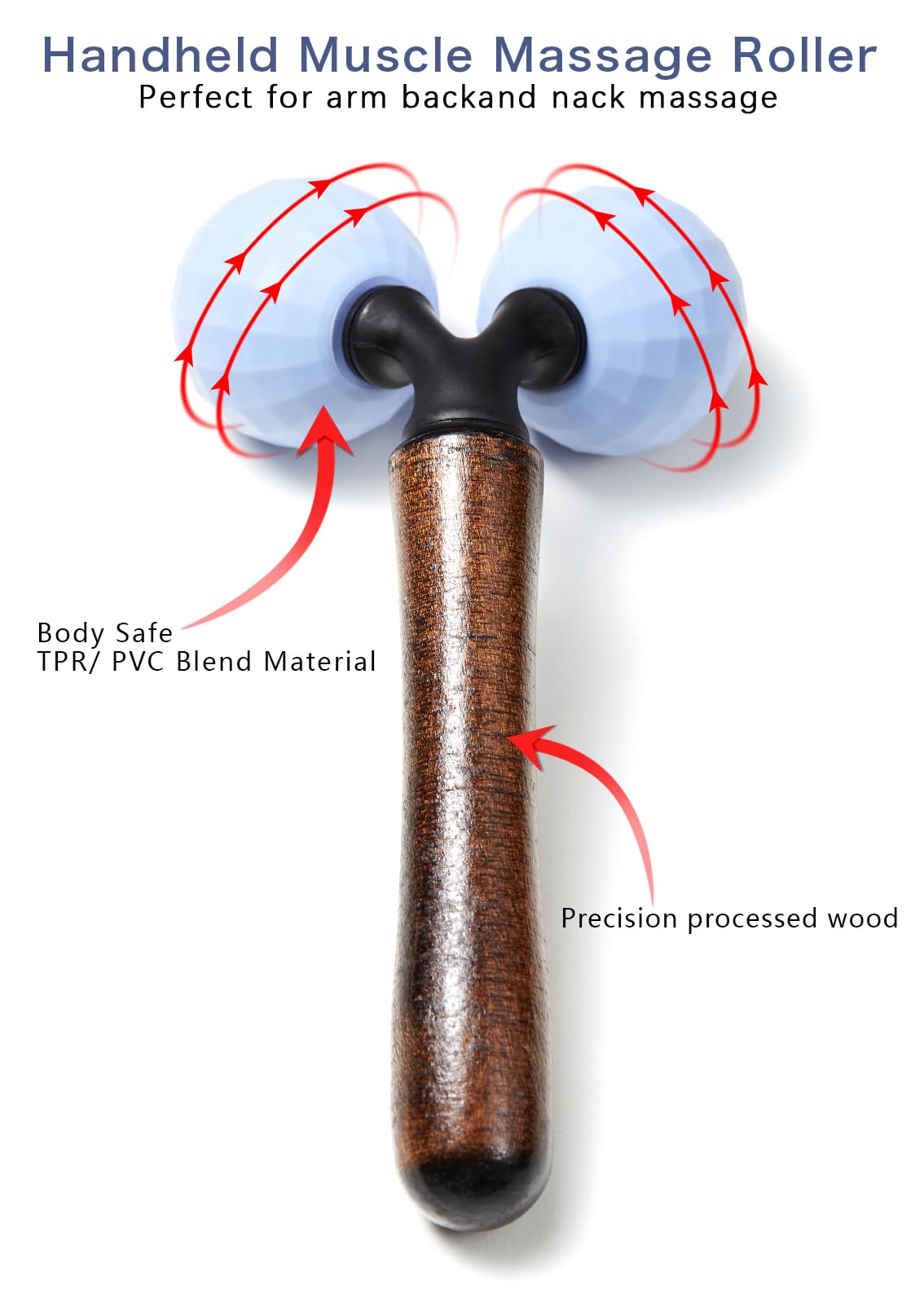 Lyanxinlei Relax Massage Roller，Handheld Total Body Massager Tools for Back, Neck, Foot, Calf, Leg, Arm & Deep Tissue Massager Relief for Sore Muscles