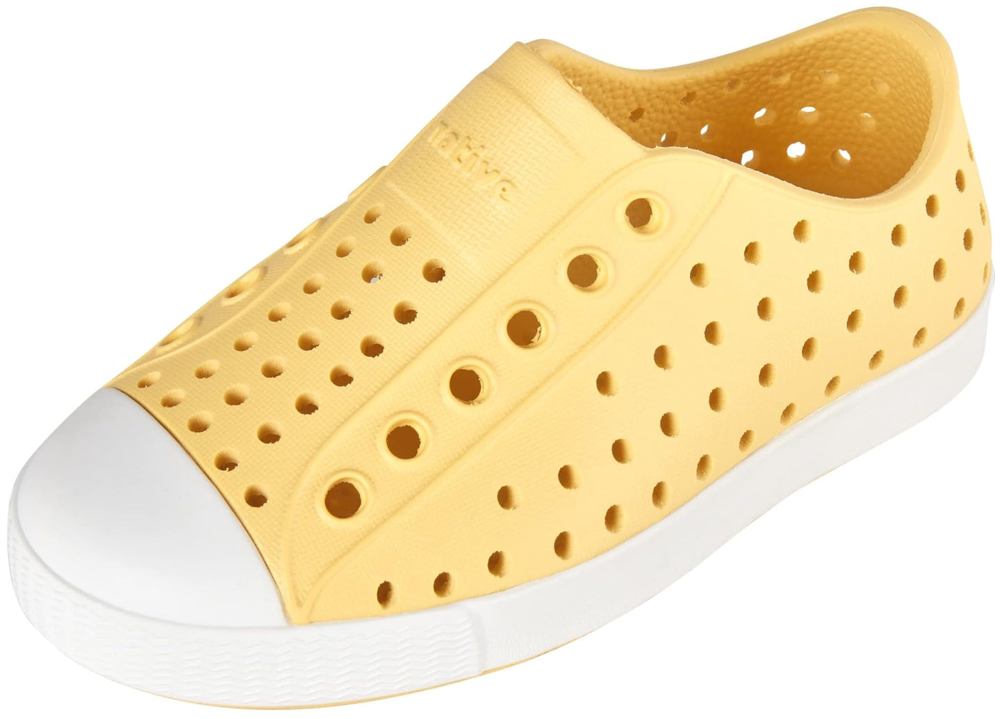 Native Shoes Unisex-Kids Jefferson Sneakers, Gone Bananas Yellow/Shell White, 2 Little Kid