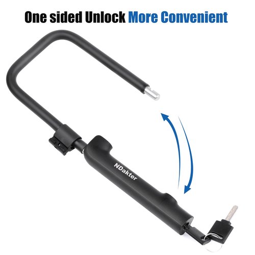 Bike U-Lock,14mm Mini Lightweight Bicycle U-Shaped Lock with 2 Keys,Portable Heavy-Duty and Solid Bicycle Lock for Mountain Bikes, Road Bikes, Shop Doors, with Sturdy Mounting Bracket