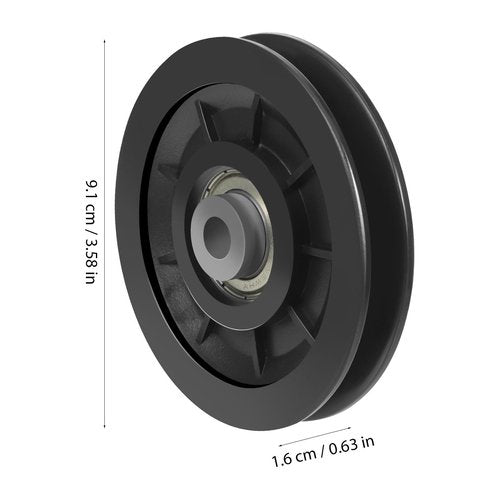 Mipcase 2pcs Heavy-Duty Nylon Bearing Pulley Wheel Replacement for Cable Pulley Systems Smooth Equipment Accessory for Gym Workouts