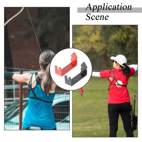 SUPERFINDINGS 2Pcs Bow String Separator Tool Bowstring Separator Install Peep Sight Installer Black Red Archery Accessories for Compound Bow Nock Peep Sight Installer Accessories