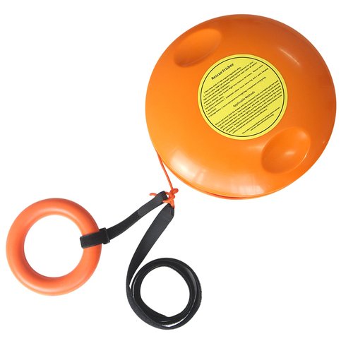 YUPINZHENAI Throwable Emergency Rescue Disc for Water and Ice Emergencies Rescue Equipment, 131ft Rescue Rope, Throwable Device for Kayaking and Rafting, Safety Equipment for Raft and Boat