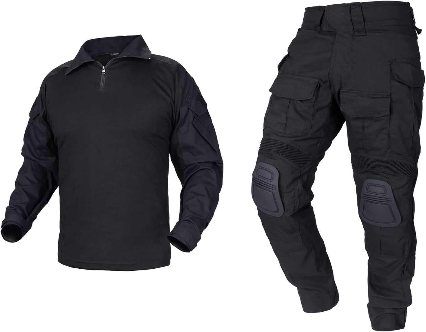 IDOGEAR Men G3 Combat Uniforms Set with Knee & Elbow Pads Camouflage Clothing