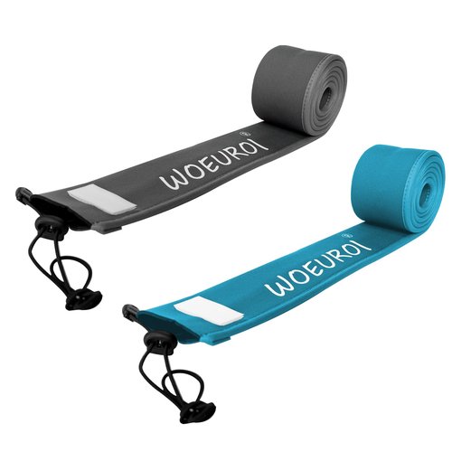 WOEUROI Neoprene Fishing Rod Sleeve Rod Socks, Fishing Pole Sleeve Rod Covers for Casting, Spinning, Trolling Fishing Rod Socks for Fishing Poles Fishing Rod Protector Floating Rods Storage Case (70")