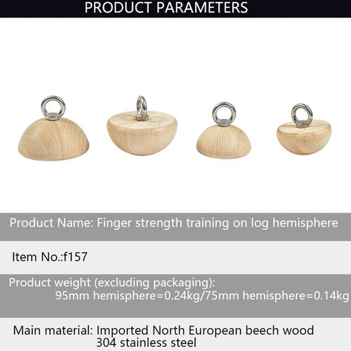 Pull Up Grips - Portable Pull Up Bar, Grip Strength Ball | Finger Strength Training Half Ball, Climbing Grip Trainer, Wooden Pull Up Grip Balls, Portable Rock Climbing Holds for Home Gym Workout