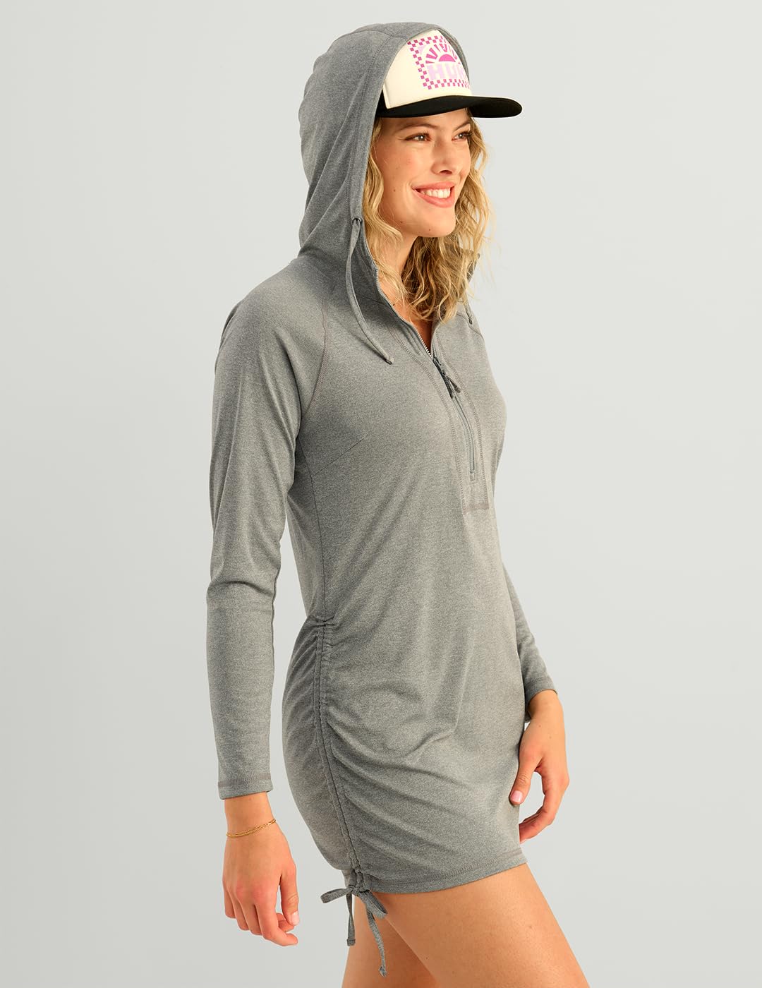 HUK Women's Pursuit Coverup Dress – Performance Fishing Dress – Night Owl Heather, Medium