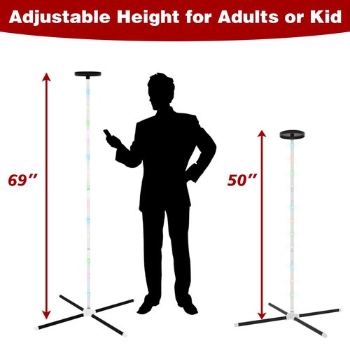 Outdoor Games Yard Games for Adult Family Kids, 2 in 1 Limbo Games with Led Light, Perfect for Camping, Beach, Lawn