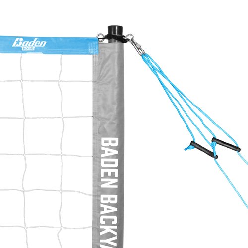 Baden Champions Volleyball Net Set, Adjustable Poles, Ball & Pump, & Boundary Lines Portable Volleyball Net for Backyard or Outdoor Activities for Men, Women & Kids
