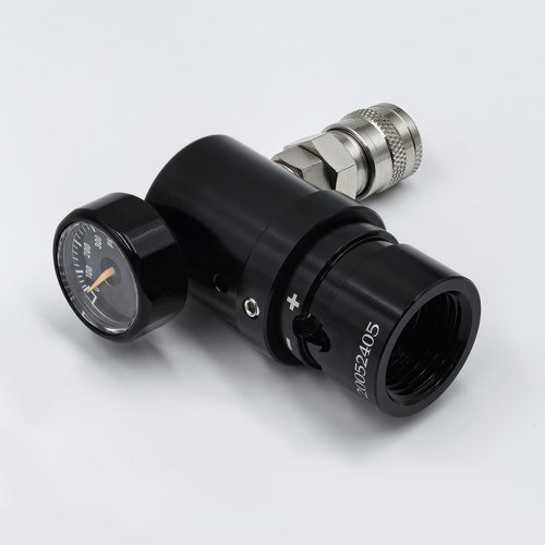 HPA Low Pressure MR Reg GEN2 Micro CO2 Regulator Adjustable with US 2202 Foster Output 20psi to 200psi for Airsoft Pistol PCP Paintball (Only Regulator)