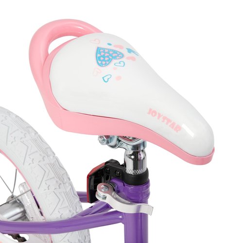 JOYSTAR 12 Inch Girls Bike Toddler Bike for 2 3 4 Years Old Girl 12" Kids Bikes for Ages 2-4 yr with Training Wheels and Basket Children's Bicycle in Purple