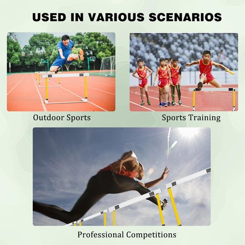 Morimoe Adjustable Height Hurdle, Detachable Track and Field Equipment for Speed & Agility Training (1)