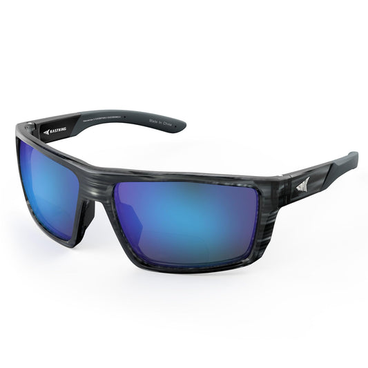 KastKing Waccamaw Bifocal Polarized Sunglasses, Bifocal x2.0 Magnifications, Polycarbonate Lenses, Full Wrap Frame Design, Sports Reader Sunglasses for Men & Women, UV400 Protection
