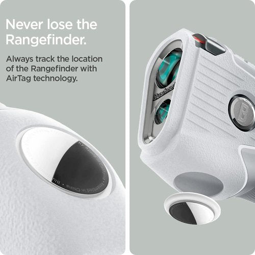 Spigen Golf Silicone Fit Rangefinder Case Designed for Bushnell Pro X3/X3+ Plus Rangefinder Case Compatible with AirTag - Light Gray