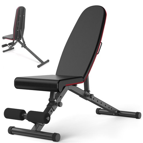 900LB Weight Bench, Adjustable Strength Training Bench for Full Body Workout with Fast Folding, for Garage and Home Gym Workouts, Weight Lifting, and Bench Press