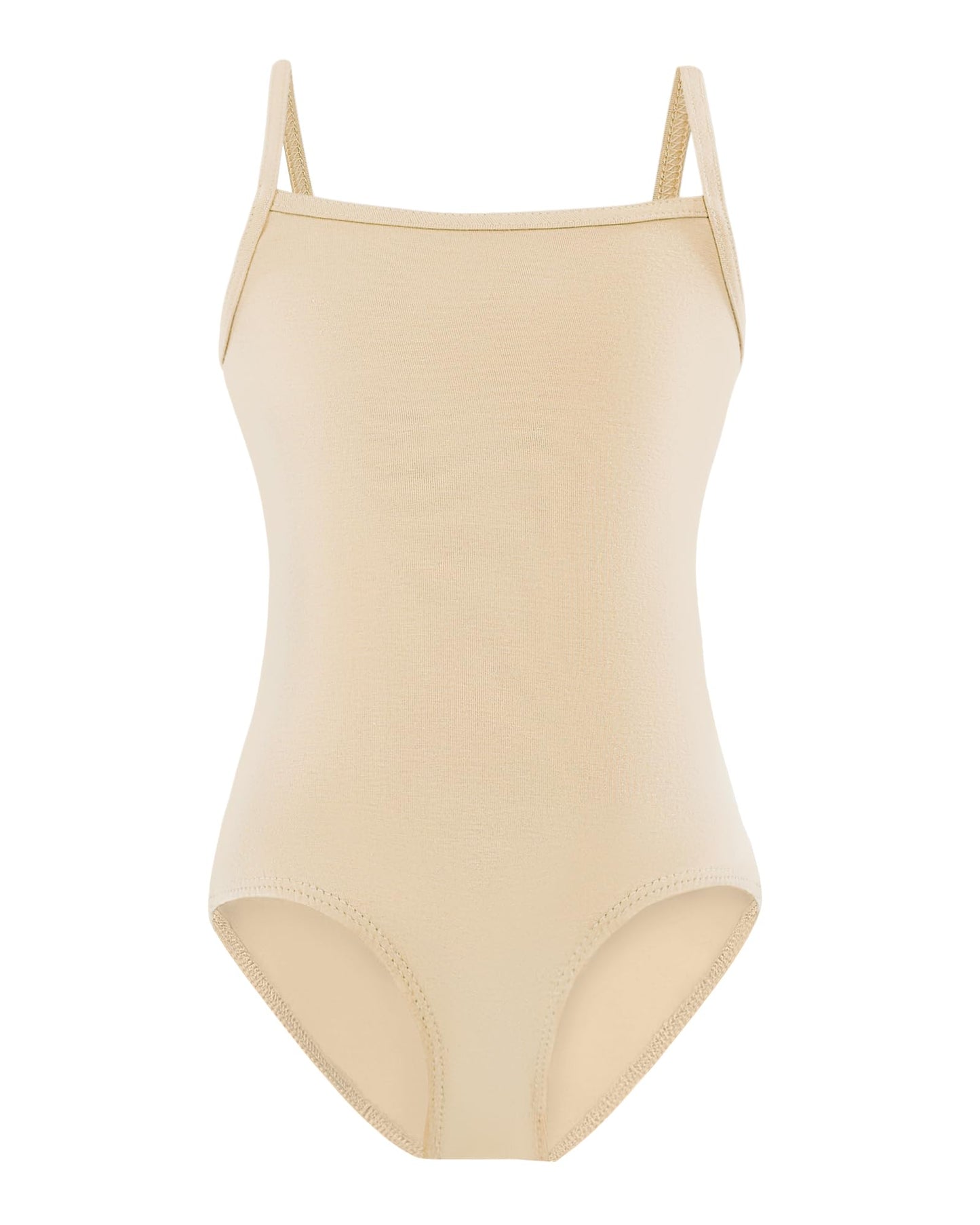 Domusgo Camisole Leotard for Girls Dance Size 8-9 Years Old Pure Nude One Piece Ballet Undergarment