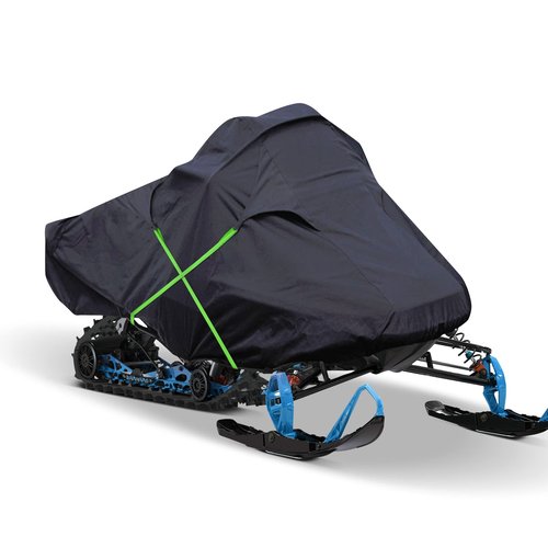 NEVERLAND Snowmobile Cover - Waterproof Snowmobile Covers Snowmobile Accessories Storage Cover Compatible with Polaris Ski Doo and Yamaha with Reflective Strips Universal Fits up to 145"