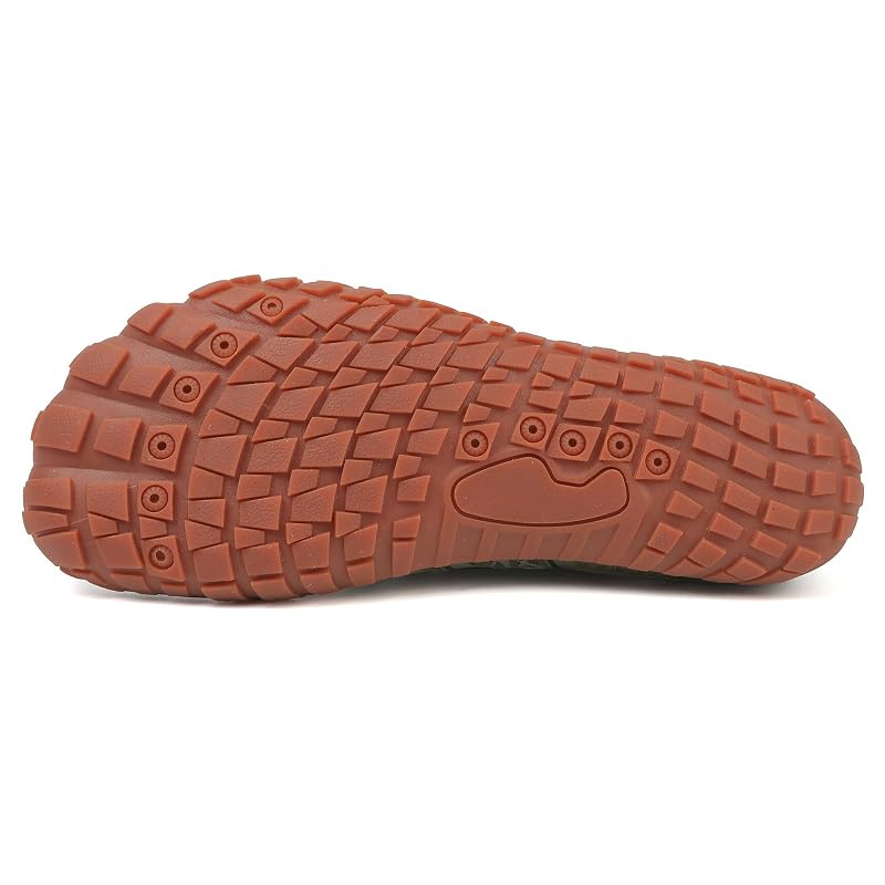 Water Shoes for Men and Women - Quick-Dry Barefoot Hiking & Swim Footwear, Green/12 Women & 10 Men