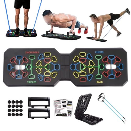 Push Up Board,Home Gym,Portable Exercise Equipment, 20 in 1 Home Workout Equipment, Pushup Handles for Floor, Full Body Workout at Home, Foldable, Professional Strength Training Equipment For Man and Women.
