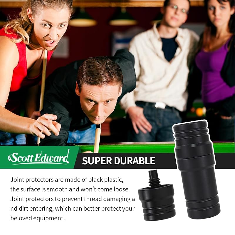 5/16" x14 Pool Cue Joint Protectors Set of 3 (Male + Female) - Mezz Style Variation Included