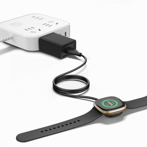 Vancle Fast Wall Charger for Fitbit Versa 4 / Versa 3 / Sense 2 / Sense, 3.3Ft Replacement USB Charging Cable Cord Magnetic Dock Stand for Versa 4/3 / Sense 2 Smartwatch