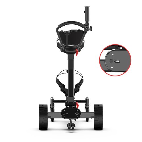 Woaher EST3 All Terrain Electric Golf Cart, Automatic Sensing Driving Golf Cart, 35-40 KM Ultra Long Driving Distance 5 Tires Dual Motor Golf Push Cart