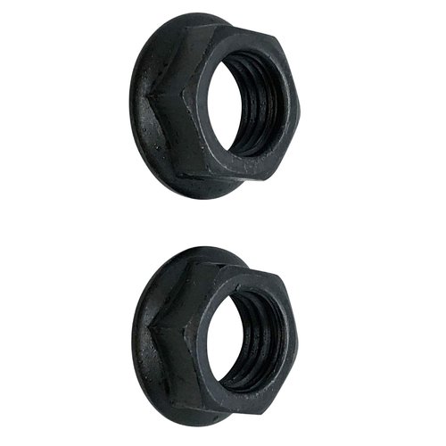 Forest Byke Company 14mm Crank Arms Nuts for Bicycle Bottom Bracket Cotterless Crank Axle Threaded 2 Nuts