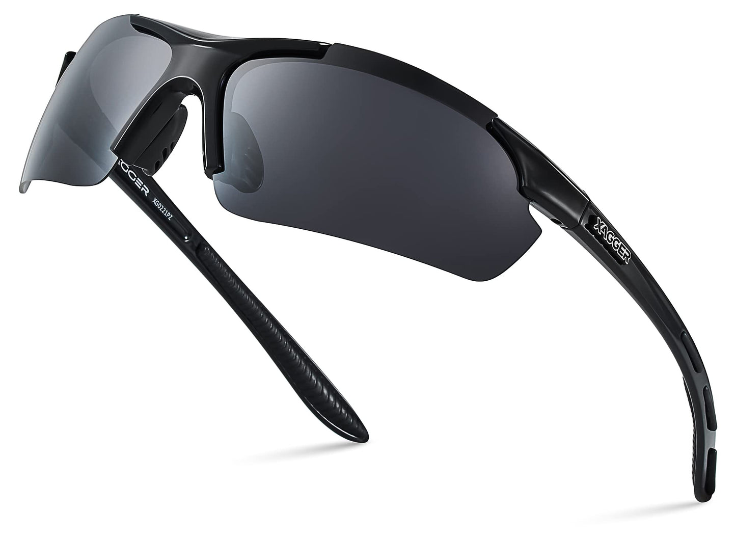 Xagger Polarized Sports Sunglasses for Men Women Wrap Around UV400 Running Baseball Softball Cycling Golf Hiking Fishing Driving Glasses
