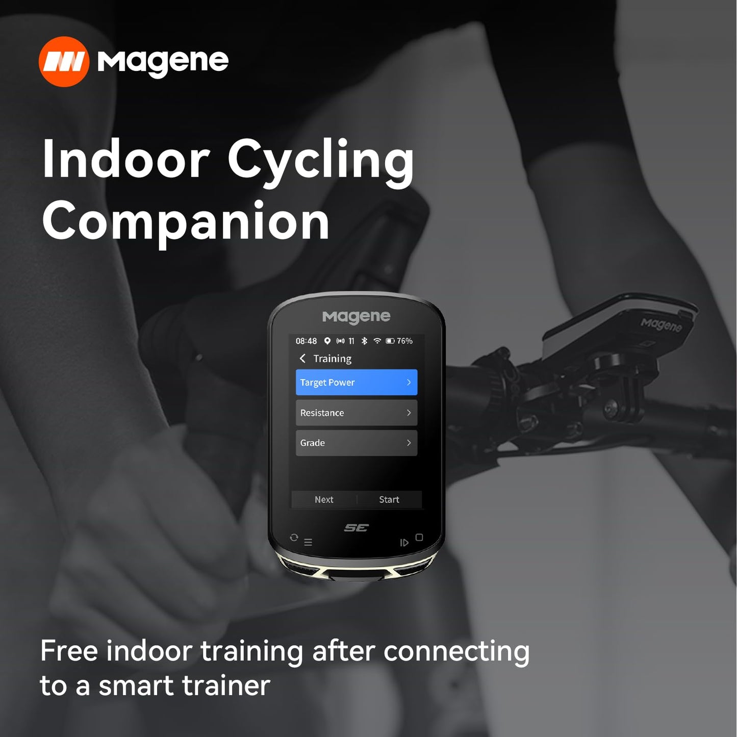 Magene C506SE Wireless GPS Bike Computer - 2.4" Color Screen, Route Navigation, Bluetooth & WiFi, Fast 5s Positioning, Supports 9 Cycling Devices