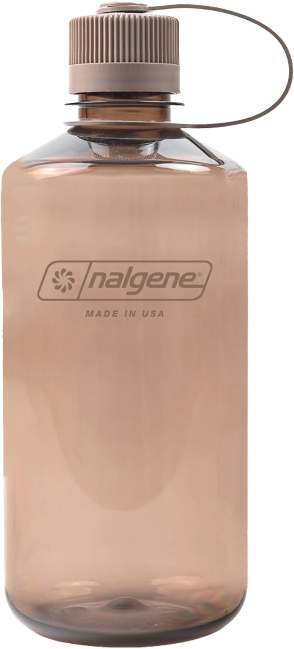 Nalgene 32 oz Narrow Mouth Water Bottle | BPA-Free, Durable & Leak Proof, Lghtweght Bottle for Hkng, Gym & Travel, Mocha (Pack of 6)