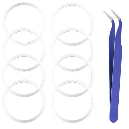 BOXOB 8pcs Replacement Gasket for Hydro Flask Wide Mouth Flip Lid Cap, Silicone O Ring Gasket Leak-Proof Seal Stoppers with Tweezers for 12/16/24/32/40oz Water Bottles
